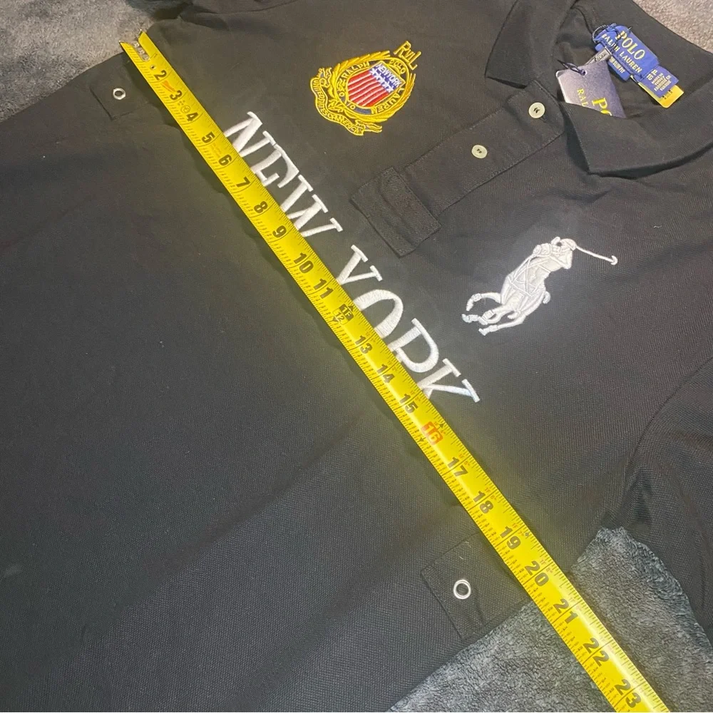 Polo by Ralph Lauren New York Chief Keef Embroidered Black Polo Shirt